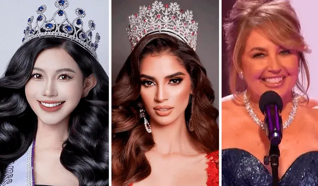 Miss China, Miss Mexico and the president of Miss Universe were the protagonists of this year's incidents.  Photo: LR composition / Instagram Miss China / Melissa Flores / Diffusion   