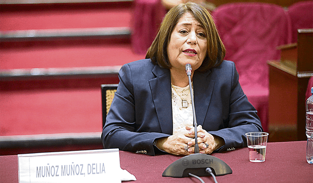  Exministra. Delia Muñoz es mencionada por Villanueva. Foto: Marco Cotrina/La República   
