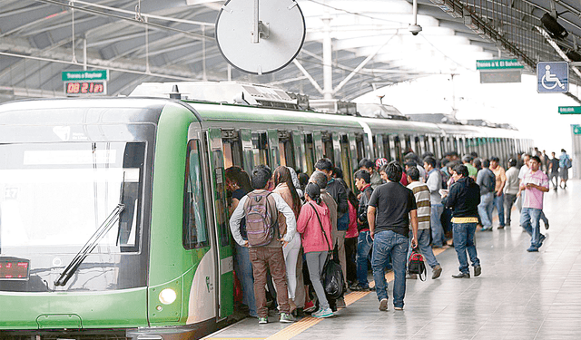 Metro. Línea 1 espera tener más pasajeros con proyectos. Foto: difusión   