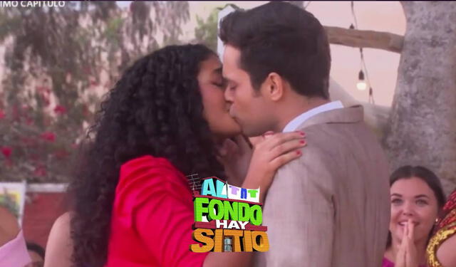Es la primera vez que July y Cristóbal se dan un beso. Foto: América TV. 
