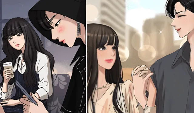 Seojun y Heeyeon en el webtoon de 'True Beauty'. Foto: composición LR/webtoon   
