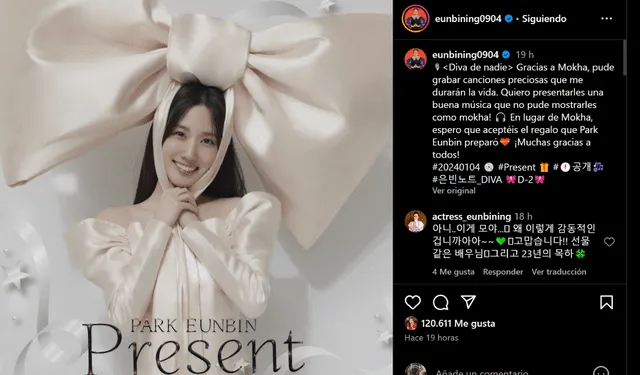  Park Eun Bin anuncia el lanzamiento de su álbum. Foto: captura LR/Instagram eunbining0904   