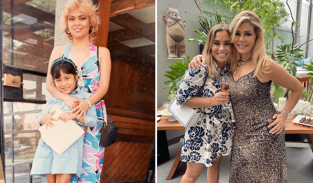 Ethel Pozo publicó fotos con su madre, Gisela Valcárcel. Foto: composición LR/Instagram/Ethel Pozo   
