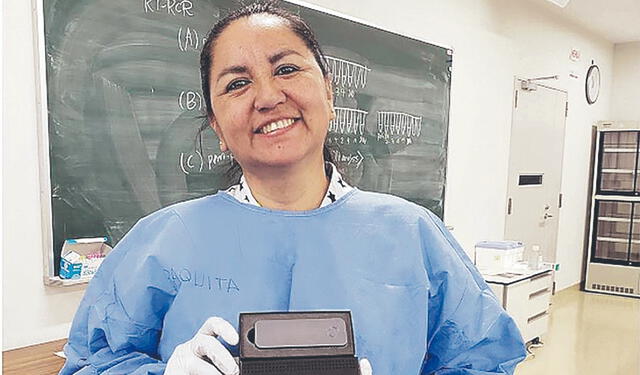  Ciencia. La tecnóloga médica María es creadora del primer kit de diagnóstico de dengue. Foto: difusión<br>    
