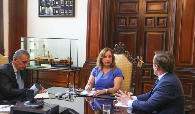 Ocupada. La presidenta Boluarte y el titular del Mininter se reunieron con el alcalde de Magdalena este miércoles en la mañana.   