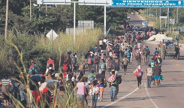  Migrantes. Es un tema que puede definir la buena o mala relación con EEUU. Foto: AFP   