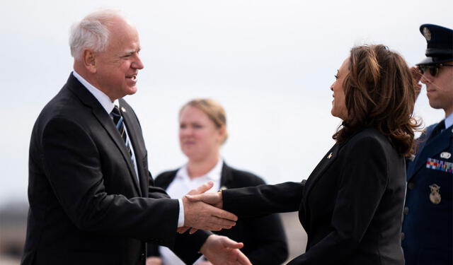  Kamala Harris eligió a Tim Walz como compañero de fórmula y candidato a vicepresidente en elecciones de Estados Unidos. Foto: AFP    