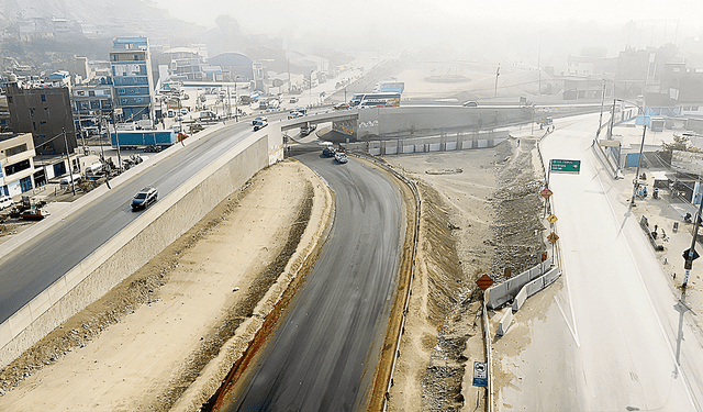  La reanudación de la autopista Ramiro Prialé es esperada por una población de medio millón de personas. Foto: difusión    