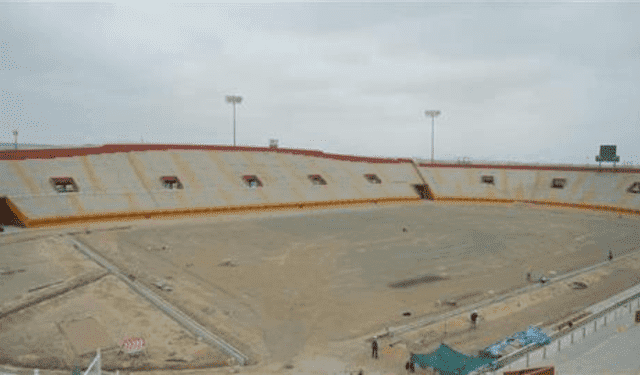  Estado actual del estadio Centenario Manuel Rivera Sánchez. Foto: Facebook Deporte Chimbote   