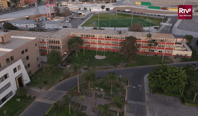  Vista aérea de la residencia universitaria. Foto: captura de pantalla/RTV/YouTube   