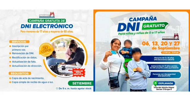 Campaña de DNI Electrónico en Lima.   