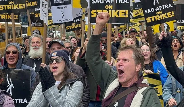 En el 2023, se inició la huelga de actores de Hollywood tras desacuerdos con las compañías cinematográficas. Foto: Instagram SAG-AFTRA    