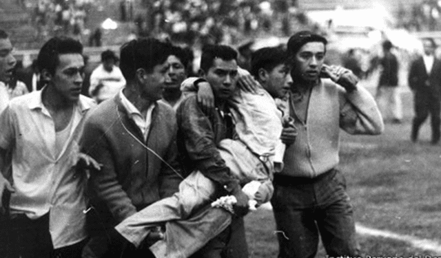 La represión policial dejó más de 300 muertos en el Estadio Nacional en 1964. Foto: difusión   