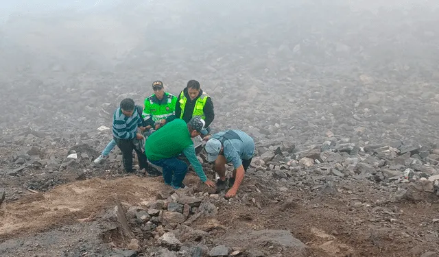 Uno de los vehículos cayó a un abismo de 200 metros. Foto: Wilder Pari/URPI-LR   