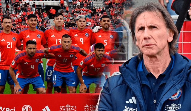 Ricardo Gareca ha sumado 5 puntos con Chile en las Eliminatorias 2026. Foto: composición GLR.   