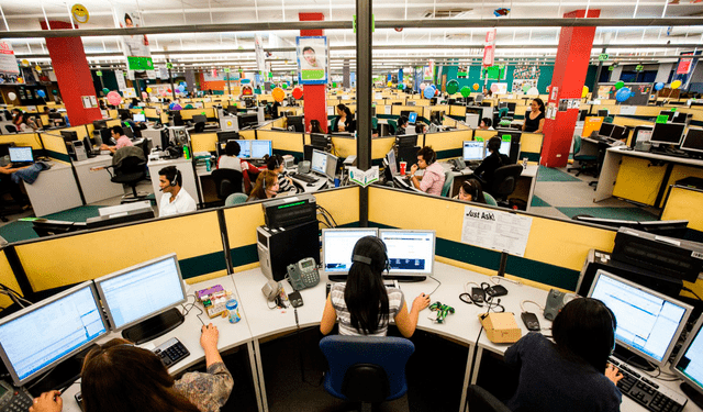 Las estafas del ciudadano peruano se hacían desde un call center. Foto: Andina   