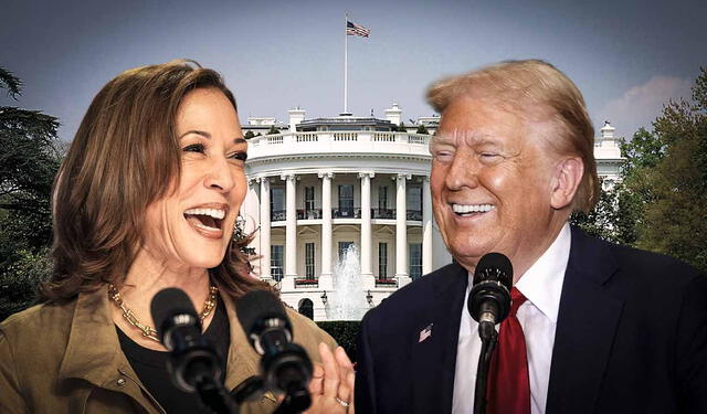  Kamala Harris y Donald Trump deberán luchar voto a voto en las últimas semanas de la campaña presidencial en Estados Unidos. Foto: composición LR.   