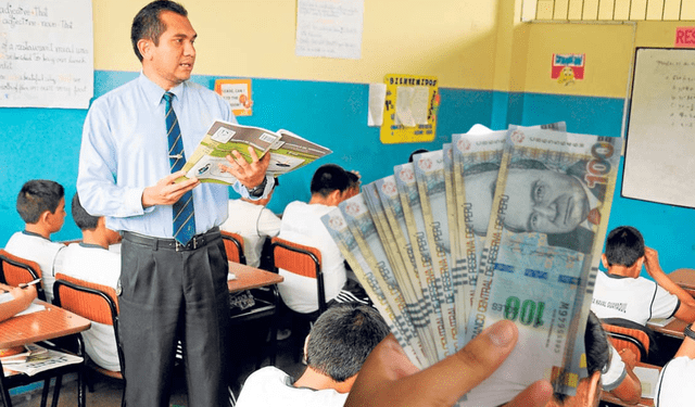 Aumento de sueldo docente se aplicará en 2025. Foto: composición LR   