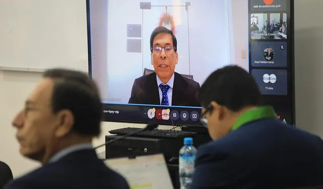 José Hernández, examigo de Martín Vizcarra, declara en el juicio oral contra Martín Vizcarra. Foto: Poder Judicial   