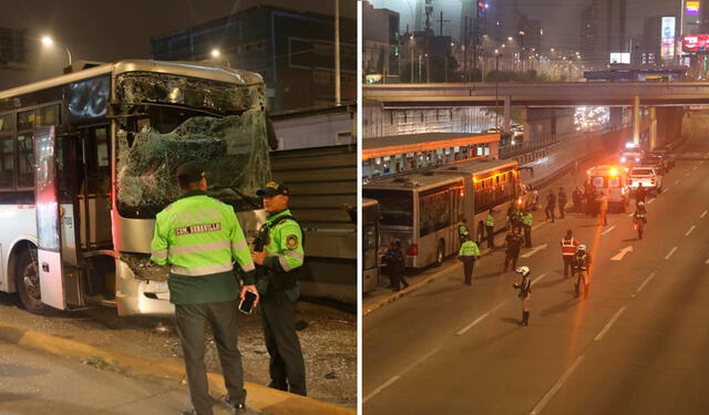 Heridos quedaron en la vía tras el impacto de tres buses. Foto: Carlos Félix   