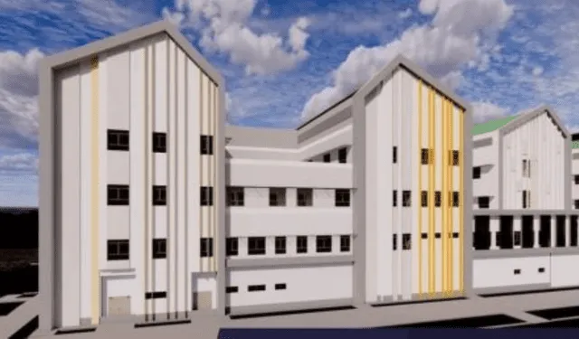 En loreto. La empresa de Lucero Coca todavía conserva la obra de construcción del hospital regional por S/22 millones. Foto: difusión   