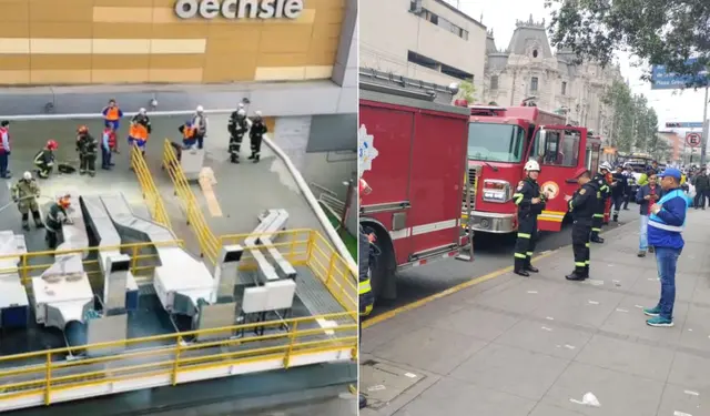Bomberos controlan siniestro en Real Plaza del Centro Cívico. Foto: composición LR. Bomberos controlan siniestro en Real Plaza del Centro Cívico. Foto: composición LR.