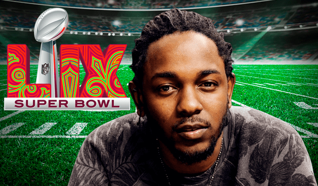 Kendrick Lamar will be the headline of the Halftime Super Bowl. Photo: LR composition.   