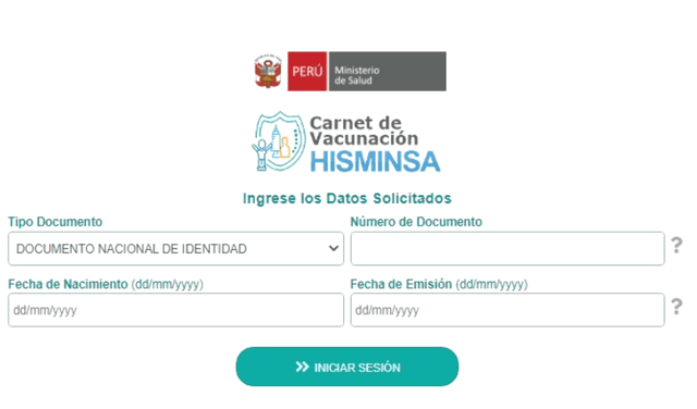 Cómo obtener mi certificado de vacunación COVID-19. Foto: captura portal Minsa
