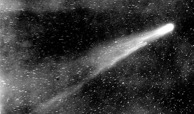 El cometa Halley captado en 1910. Foto: The Library of Congress