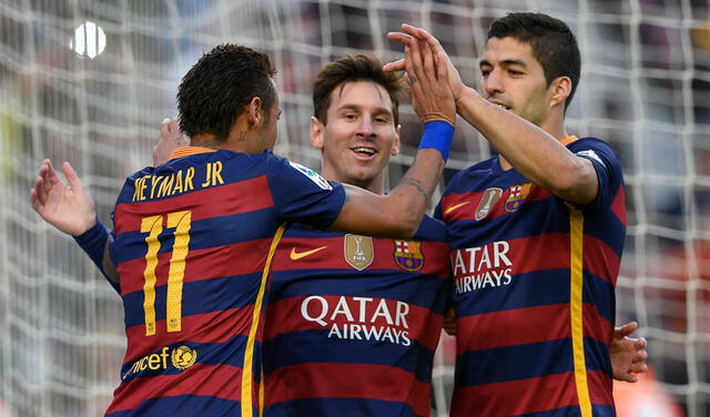 Mientras jugaron juntos, Messi, Suárez y Neymar anotaron 363 goles. Foto: AFP