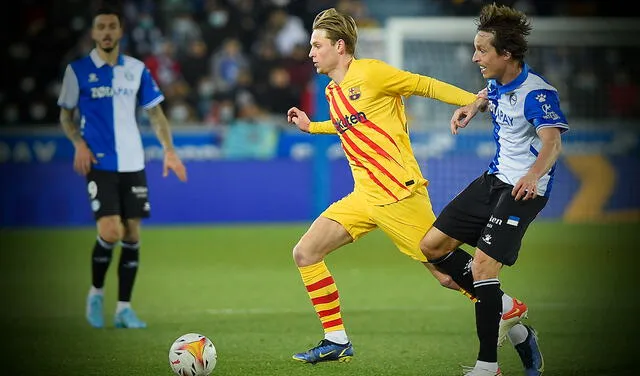 Frenkie De Jong es el héroe de este partido para el FC Barcelona. Foto: composición/ AFP