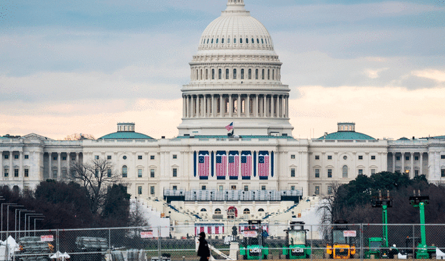 El Capitolio es el lugar designado para la toma de posesión de Joe Biden. Foto: EFE