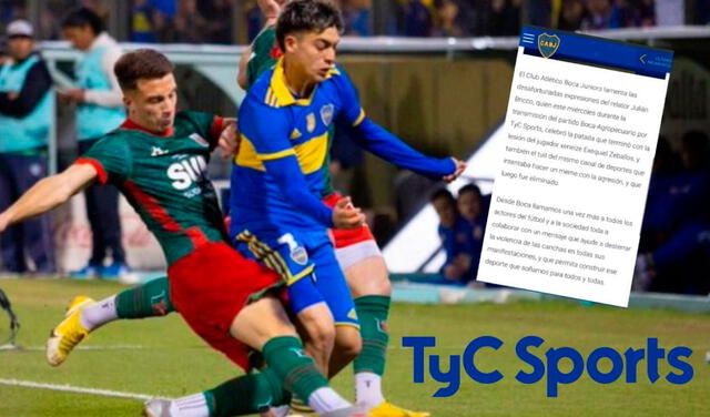 falta zeballos tyc sports comunicado boca