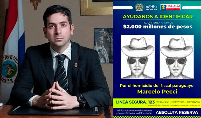 Asesinato del fiscal Marcelo Pecci: revelan retrato hablado de un sospechoso