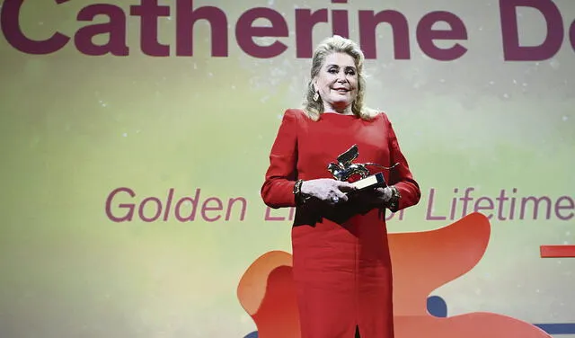 Catherine Deneuve recibió León de Oro. Foto: difusión