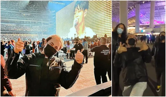BTS en concierto: Cristian Castro disfruta de Permission to dance on stage. Foto: composición LR / imágenes Instagram