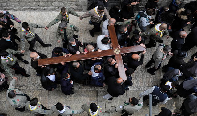 Semana Santa en Jerusalén 2021. Foto: EFE