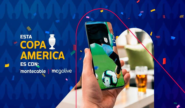 La Copa América 2021 se podrá ver por Montecable a través del canal Dexary y la plataforma MCGoLive. Foto: montecableuy/Twitter