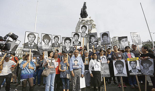 Protesta. Los familiares de La Cantuta, Barrios Altos y caso Sótanos del SIE volverán a marchar si indultan a Fujimori, como lo hicieron hace 3 años. Foto: difusión 