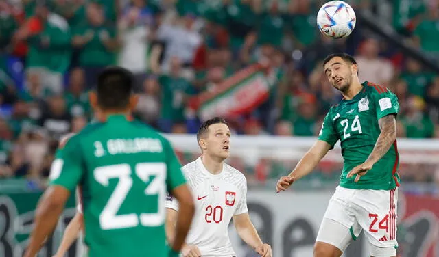 México y Polonia están empatando sin goles por el Grupo C del Mundial Qatar 2022. Foto: EFE