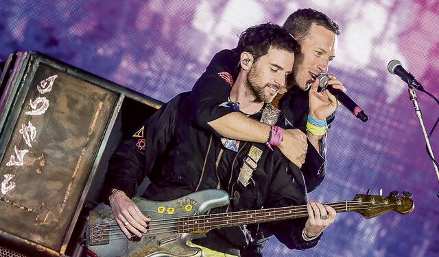 Energía. Chris Martin y la banda. Foto: John Reyes/La República