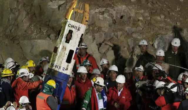 El rescate de los mineros en la cápsula Fénix en 2010 fue seguido por espectadores de todo el mundo. Foto: BBC