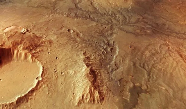 Aunque Marte es un planeta árido, se cree que tuvo una red de valles fluviales | Foto: ESA