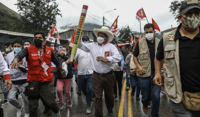 Pedro Castillo se encuentra haciendo campaña en San Martín. Se enfrentará en el balotaje a Keiko Fujimori. Foto: Aldair Mejía/ La República