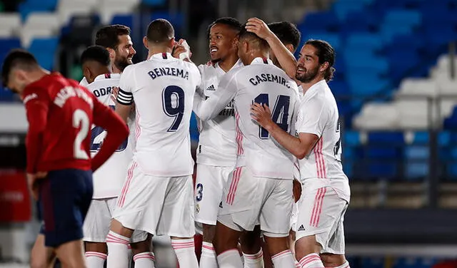 Real Madrid se ubica en el segundo lugar de LaLiga Santander.