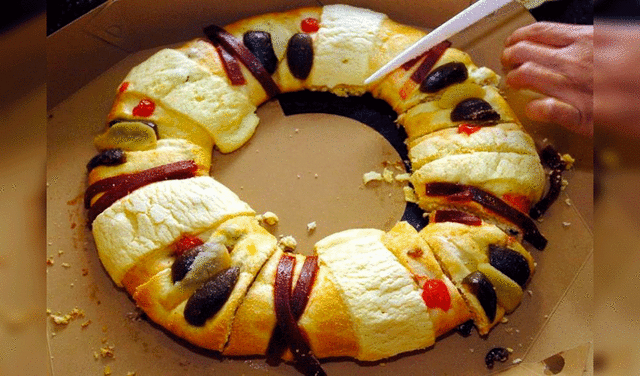 Rosca de Reyes, dulce tradicional de esta fiesta. Foto: EFE