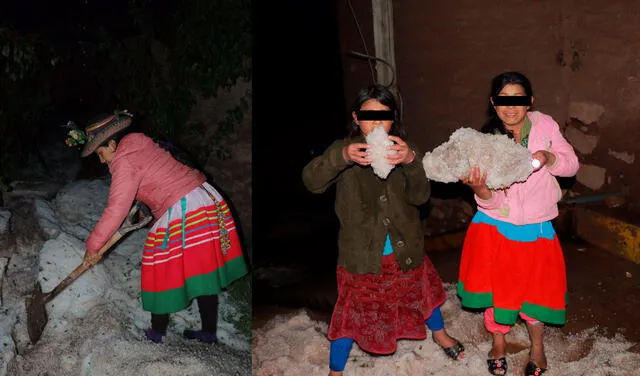 Sarhua, Ayacucho, lluvia de granizo