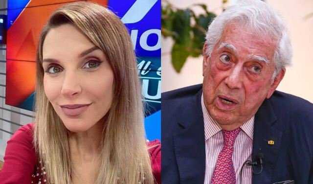 Juliana Oxenford y Mario Vargas Llosa