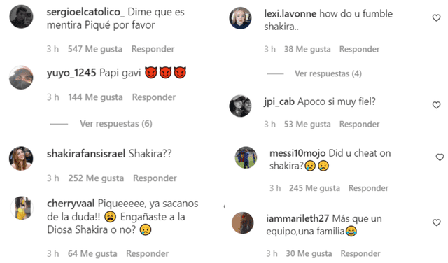 Gerard Piqué recibe fuertes comentarios de los fanáticos de Shakira