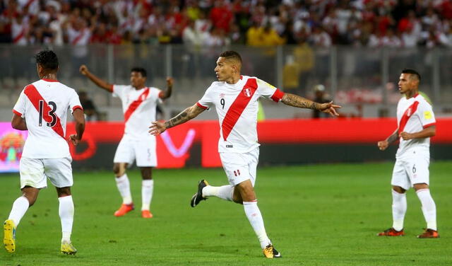 Paolo Guerrero marcó el gol del empate que llevó a la selección peruana al repechaje ante Nueva Zelanda. Foto: Conmebol.